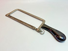 19c antique Marconi Amputation Bone Saw Surgical Instrument Ebony Handle 12 