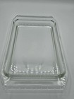 Vintage Pyrex 550 C 22 Space Saver  lid Only  Clear Glass Rectangle 