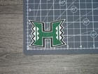 University Hawaii Rainbow Warriors Vintage Embroidered Iron On Patch 3  X 2 25 