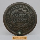 1851 Braided Hair Large Cent  Holed -  c63763nq
