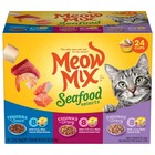 Meow Mix Seafood Selections Variety Pack  Wet Cat Food  2 75 Oz Cup  24 Pack 