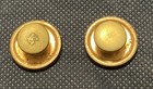 Vintage Gold Tone Button Cuff Links