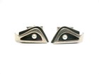 Sterling Silver Cuff Links Genuine Pearl Vintage Mcm Formal Shirt Accessory