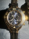 Invicta Pro Diver Men   s Chronograph Quartz 50mm 100m Lot Of 3 Black gold
