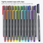 Felt Tip Pens  Set Of 24 Landscape Brush Tip Calligraphy Pens  Dye-based Ink