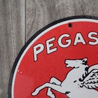 Vintage Pegasus Motor Spirit Porcelain Enamel Metal Sign 6 