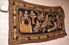 Vintage Thai Burmese Kalaga Tapestry Hand Embroidered Wall Hanging Burma 60 x34 