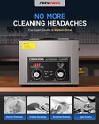 Creworks 15l Ultrasonic Cleaner W Degas   Gentle Modes 300w Heater Knob Control