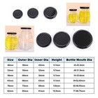 New Jam Jar Lids Twist Off Cap Lids Multiple Colors Available Size 48mm-82mm