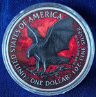 2025 Limited Edition Halloween Colorized  999 Silver Eagle 1  Only 499 Minted