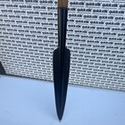Black Spear Head W  Wood Handle  Ambidextrous  Black brown  Approx 37 In