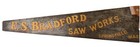 Antique    e  S  Bradford Saw Works    Advertising Handsaw