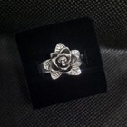 Haunted Doll Active Spirit Witch Owned Enchanted Love Rose Skull Silver Ring 1p