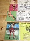 Vtg Pin-up Advertising Ink Blotter Calendar Lot Of 12 Pryne   Co Blo Fan 1950s