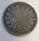 1839 B France 5 Francs Silver Coin  - World Silver Coin
