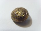 1800s Antique Victorian Gold Tone Metal Floral Dome Collector Button 52312
