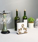 Bronze Metal Baroque Style Napkin Holder  Freestanding Barocco Tissue Dispens   