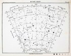 1892 Ball Astronomy Star Map Aquarius Sculptor Phoenix Tucana Constellations Sky