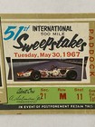 Original 1967 Indianapolis 500 Ticket Stub  international 500 Mile Sweepstakes 