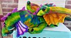 Melissa And   Doug 40  Dragon Big Large Plush Stuffie Wired Wings Legs Bright