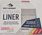 Sea To Summit Silk Blend Grey Rectangular Sleeping Bag Liner Standard long- New 