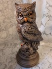 Owl Figurines Set Of 10 Ceramic Adorable Vintage Lot Colorful Musical Box  Works