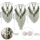 Large Boho Macrame Wall Hanging Wall Decor Bohemian Woven Handmade Tapestry W   