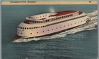 Streamlined Ferry  kalakala   Puget Sound Wash Vtg Linen Postcard pc325 Post1947