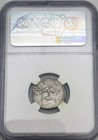 30-29 Bc Octavian  augustus  Ar Denarius Ngc Ch Xf Ef Strike 3 5 Surface 2 5    