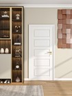 28  x80   White Primed French Interior Door 5-panel Slab For Bedroom Closet