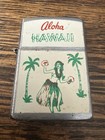 Vintage 1960s Aloha Hawaii Dancing Hula Girl  My-lite Korea Chrome Lighter