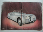 1949 Jaguar Type Xk Factory Color Brochure - Original