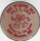 1989  Johnny   Renee Hand-griffin  Wedding  East Meadow  New York  Wooden Nickel