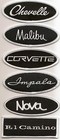 2 Chevelle Ss Black Whitesew iron On Patch Emblem Embroidered Chevy Chevrolet 