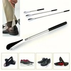 New Extra Long Handle Shoe Horn Stainless Steel 25  Handled Metal Shoehorn Horns