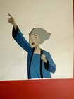 Batman Beyond Production Cel Of An Older Woman Original Wb Animation Art 1999