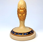 Vintage 1995 Celestial Cookie Press Stamp Brown Bag No 3 Sun Moon Stars Gold