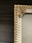 Vintage-style Ornate Resin Picture Frame Antique White   Gold Roses 8x10 Photo