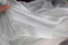 Silver Crystal Sheer Organza Fabric By The Yard 922