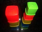 Vintage Playskool Nesting Graduating Color Blocks Alphabet Educational Baby Toy