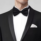 Bowtie Mens Adjustable Formal Wedding Party Necktie Bow Tie Solid Color Tuxedo