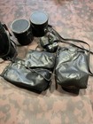Lot Of Camera Lens Hard Leather Cases Vintage 8      7 5      4    Bags And Film Cases
