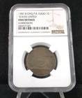 1787 4 Cinq P r  Fugio 1c  states United   Ngc Fine  Details Corrosion  4275