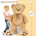  43 Inch Giant Teddy Bear Stuffed Animal  Big Stuffed Bear For 43 Inch Brown
