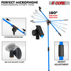 Tripod Mic Stand 4pcs Adjustable Holder Floor Microphone Boom Arm