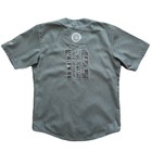 Adidas Originals Nba Brooklyn Nets Baseball Jersey Shirt Gray Size L