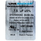 Supco Capacitor Oval Run 7 5 Uf Mfd 370 440 Volts For Hvac Motors