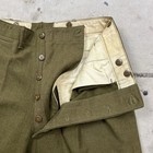 Vintage 40s Ww2 Us Army M1937 Wool Field Pants Trousers Mens 36x31 Military