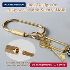 Brass Key Rings Bulk  Key Chain Organizer Holder For Men Women With Secure Screw