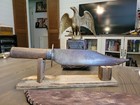 Antique Mexican  civil War Era Blacksmith Bowie Knife W custom Sheath